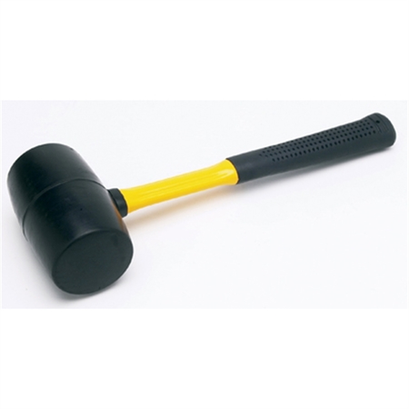 PERFORMANCE TOOL 32Oz Rubber Hammer W/ Fibreglass Handle M7132